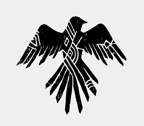 Viking Tattoo Symbol, Native Tattoos, Rune Tattoo, Crow Tattoo, Fantasy Tattoos, Norse Tattoo, Nordic Tattoo, Raven Tattoo, Celtic Tattoos