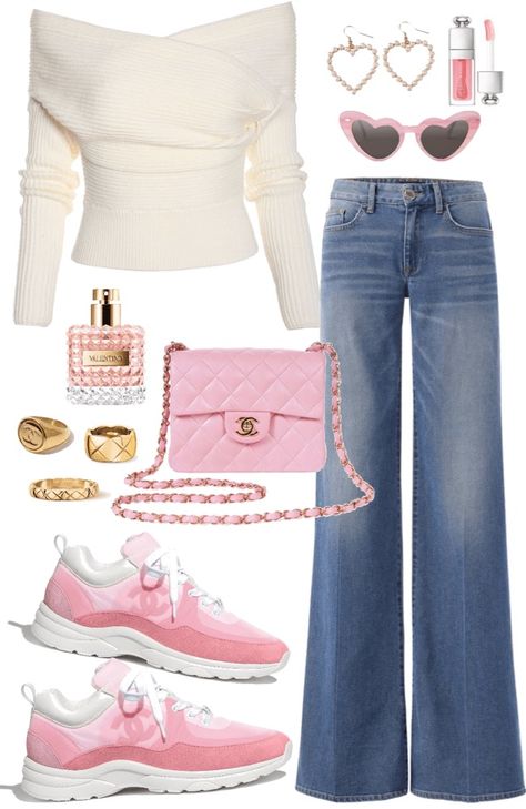 Barbiecore Casual Outfit, Celebrity Outfits Aesthetic, New York Core Outfits, Modern Regina George, Pink Y2k Outfit Ideas, Pink Y2k Outfit Layout, Regina George Outfit Inspiration, Regina George Outfit Ideas, Y2k Preppy Outfits