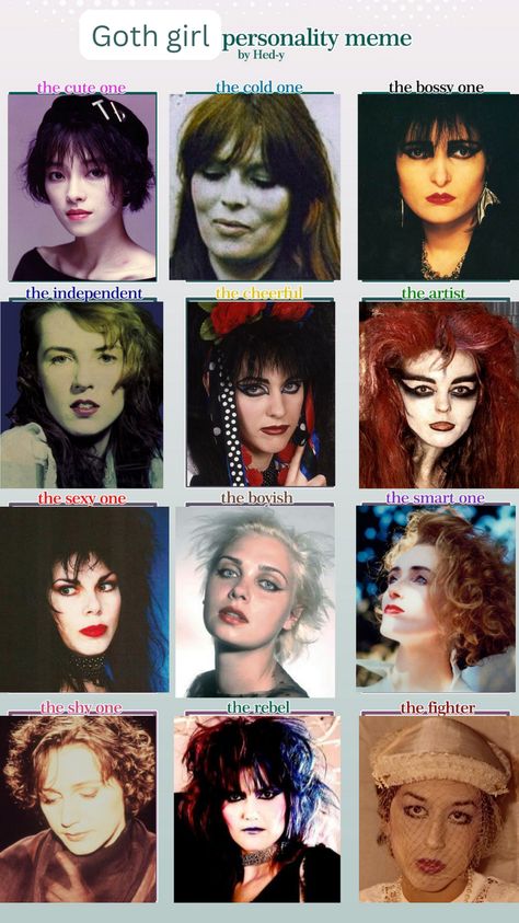 Elizabeth Fraser, Patricia Morrison, Perky Goth, Lisa Gerrard, Alice Bag, Afro Goth, Goth Memes, Funky Makeup, 80s Goth