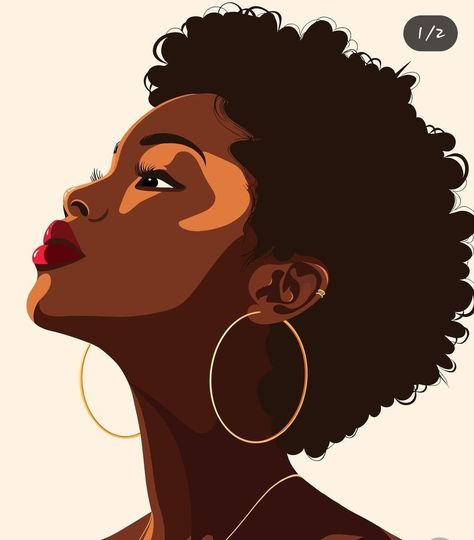 Black Lady Drawing, How To Draw African American Hair, Drawing Black Women, Black Woman Art Drawings, Woman Pose Reference Drawing, Afro Line Art, Black People Aesthetic, Black Illustration Art, Female Artwork Illustrations