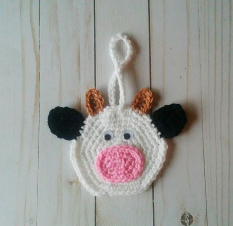 With the release of my other farm ornaments, I had many requests for a cow.   So, of course, I had to design one 😉 and here it is. I’ve had many people waiting for the release of this pattern and I’m so excited to show y’all!  I had one lady[Read more] Crocheted Cow, Cow Applique, Crocheted Cow Pattern, Cow Ornaments, Crochet Pig, Crochet Cow, Crochet Ornaments, I Love This Yarn, Crochet Simple