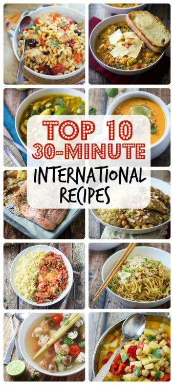 The top 10 foreign, ethnic, and international 30 minute recipes on The Wanderlust Kitchen! Ethnic Food Recipes, International Food Recipes, 30 Minute Recipes, Foreign Food, Favorite Recipes Dinner, Ethnic Food, International Food, World Recipes, International Recipes