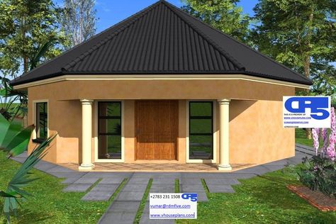 Rondavel House Designs, Rondavel House Plans, Tuscan House Plans, Round House Plans, House Plans South Africa, Bungalow Style House, Bungalow Style House Plans, Affordable House Plans, House Roof Design