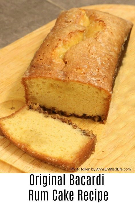 Rum Loaf Cake, Rum Cake Loaf Pan, Bacardi Rum Cake From Box Cake, Rum Bread Recipes, Rum Cake Loaf, Rum Cake From Box Cake Easy, Rum Cake Recipe From Box Betty Crocker, Rum Pound Cake Recipes, Orange Rum Cake Recipe