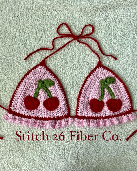 Cherry Set 🍒 Dm me to order your custom crochet piece 🛍️ #stitch26fiberco #stitch26 #stitchedbyadri #crochet #summer #handmade #pink #red #ootd #grwm #knit #slowfashion #fashion #smallbuainess #crocheting #crochetaddict #crochetlove #fashiondesigner #dallas #texas Red Halter Top Outfit, Red Ootd, Halter Tops Outfit, Red Halter Top, Crochet Business, Fiber Artist, Crochet Inspo, Top Ideas, Custom Crochet