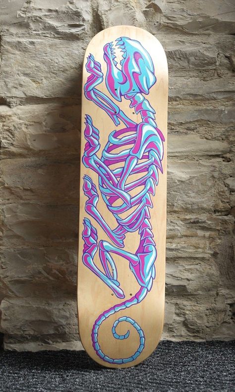 40 Creative Skateboard Deck Designs | Inspirationfeed Timothy Goodman, Painted Skateboard, Custom Skates, Longboard Design, Skateboard Deck Art, Skateboard Art Design, Longboard Decks, Custom Skateboards, Posca Art