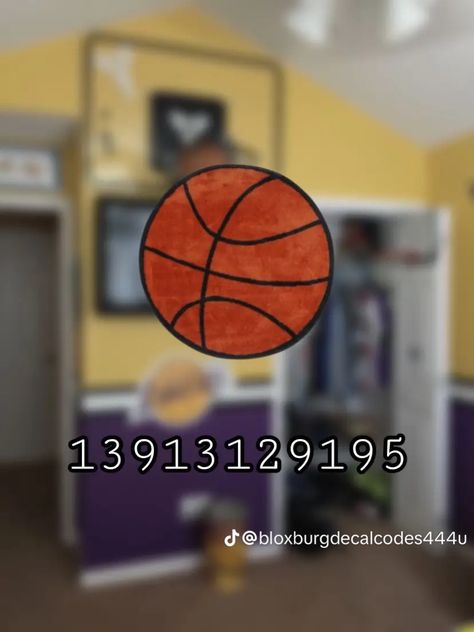 Basketball Bloxburg Codes, Bloxburg Decals Codes Basketball, Bloxburg Basketball Decal, Bathroom Rug Decals Bloxburg, Teen Posters, Basketball Decal, Boys Room Decals, Baby Room Decals, Boys Decal