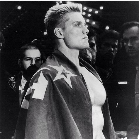 Ivan Drago Rocky Tattoo, Rocky Stallone, Ivan Drago, Action Movie Stars, Adidas Art, Dolph Lundgren, Rocky Balboa, Sylvester Stallone, Clint Eastwood