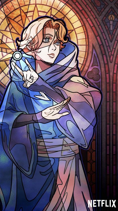 Sypha Belnades, Drawing Reference, Stained Glass, Twitter, Glass, Blue