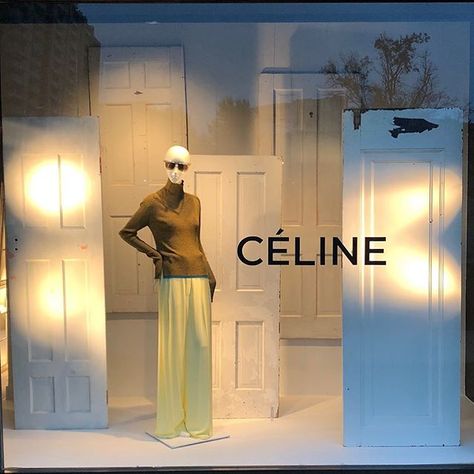 SAKS FIFTH AVENUE, Wisconsin Avenue, Chevy Chase, Maryland, “If you don’t go through life with an open mind, you will find a lot of closed doors”, for Celine, pinned by Ton van der Veer Store Window Displays, Chevy Chase, Store Windows, Creative Display, Space Interiors, Closed Doors, Pop Up Store, Retail Design, Visual Merchandising