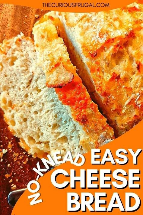 Super cheesy easy cheese bread recipe! Omg this is my absolute favorite homemade cheese bread recipe. It is such an easy bread recipe, you make it in a dutch oven, and it’s all crispy on the outside and soft on the inside…yum!!! I use this no knead cheese bread for breakfast, as toast, for sandwiches, and even an afternoon snack. This is the perfect recipe if you are a beginner to bread baking! Fool Proof Cheese Bread, No Knead Cheese Bread, Dinner Rolls No Yeast, Baking Recipes Desserts Cookies, Artisan Bread Dutch Oven, Easy Cheese Bread, Homemade Cheese Bread, Easy Bagels, Bagels Easy