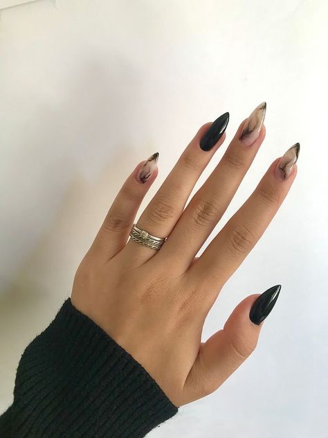 Soft Goth Nails, Witch Nails Acrylic, Nails Horror, Tattoos For Females, Horror Nails, Witch Nails, Hidden Tattoos, Witchy Nails, Punk Nails