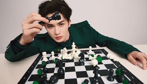 Chess Fashion, China Winter, Zhu Zhengting, Cover Story, Asian Celebrities, Winter Layering, Style Board, Chess Board, Chess