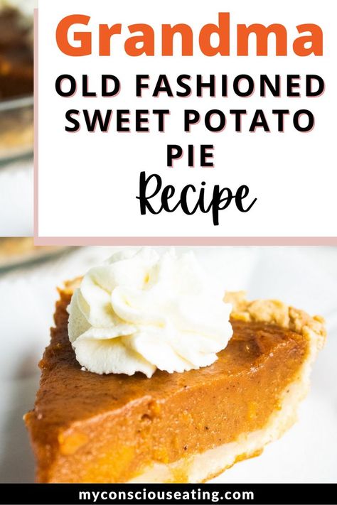 Sweet Potato Pie slide on plate Old Fashion Sweet Potato Pie Recipe, Christmas Desert Recipes, Potato Pie Recipe, Deserts Easy, Sweet Potato Pies Recipes, Fun Deserts, Healthy Christmas, Potato Pie, Sweet Potato Pie