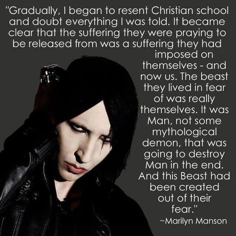 Marilyn Manson Quotes, Laveyan Satanism, Atheist Humor, Atheist Quotes, Religion Quotes, Anti Religion, Thomas Aquinas, Christian School, Marilyn Manson