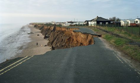 Earthquake damage? No, it's the stunning evidence of Europe's worst coastal erosion... and it was snapped in Yorkshire #DailyMail Lost Village, Earth Photos, East Riding Of Yorkshire, East Yorkshire, E Mc2, Photography Competitions, Environmental Damage, Rule Of Thirds, Cool Pictures Of Nature