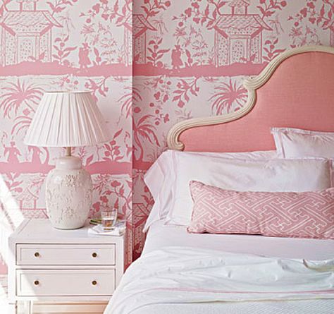 Toile Room, Florida Home Decorating, Pink Chinoiserie, Beach Pink, Pink Bedrooms, Chinoiserie Chic, Renovation Design, Big Girl Rooms, Pink Bedroom