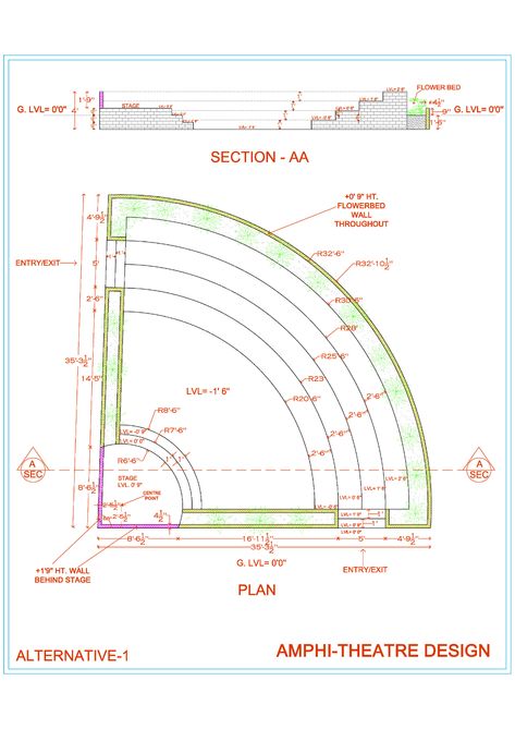 Open Amphitheatre - Cadbull Amphi Theatre, Amphitheatre Design, Stair Seating, Amphitheater Architecture, Campus Landscape Design, Auditorium Architecture, Campus Landscape, Soul Energy, Auditorium Design