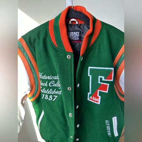 Brand New, Never Been Worn. Too Big For Me Pride Jacket, College Visit, Leather Varsity Jackets, Sports Team, Varsity Jacket, Homecoming, Bomber Jacket, University, Florida