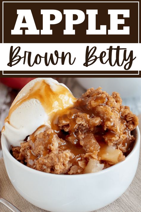 Make this Apple Brown Betty recipe the next time you have leftover apples on hand! It's sweet, buttery, and is the perfect fall dessert. Apple Betty Recipe, Apple Brown Betty Recipe, Brown Betty Recipe, Apple Betty, Creative Cookery, Apple Brown Betty, Leftover Apples, Baked Apple Dessert, Apple Desserts Easy