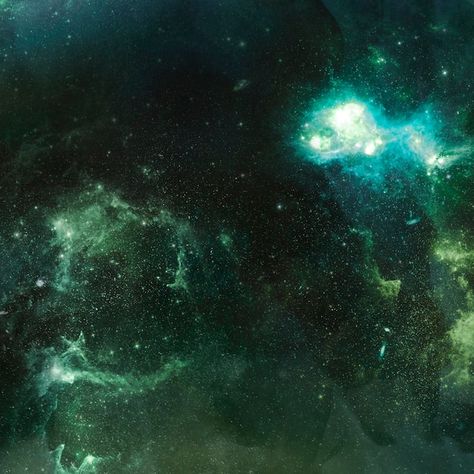 Galaxy in space textured background | Premium Photo #Freepik #photo #copy-space #abstract-space #desktop-background #green-design Bokeh Texture, Brush Strokes Painting, Powerpoint Backgrounds, Galaxy Images, Green Galaxy, Galaxy Background, Dark Green Background, Bokeh Lights, Paint Background