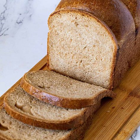 Whole Wheat Sandwich Bread Recipe, Wheat Sandwich Bread Recipe, Whole Wheat Sandwich Bread, Wheat Sandwich Bread, Whole Wheat Rolls, Sandwich Loaf, Bread Sandwich, Bread Maker Recipes, Sandwich Bread Recipes