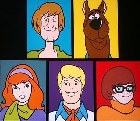 Character Paintings, Cartoon Pop Art, Cartoon Paintings, Pop Art Paintings, Scooby Doo Pictures, Scooby Doo Mystery Inc, Scooby Doo Images, Cartoon Pop, Scooby Doo Mystery Incorporated