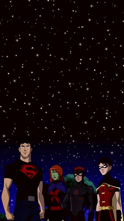 Cool Dc Wallpapers, Dc Lockscreen, Young Justice Aesthetic, Young Justice Wallpaper, Ruru Madrid, Wally West Young Justice, Justice Aesthetic, Justice Wallpaper, Superboy Young Justice