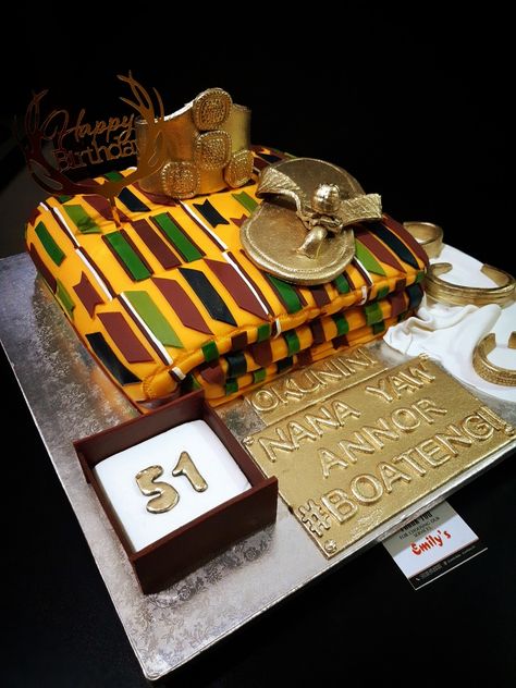 Making a fondant handcrafted folded KENTE CLOTH CAKE Trunker Treat Ideas, Facebook Birthday, Royal Cakes, Traditional Wedding Cakes, Pecan Cake, Creative Birthday Cakes, Kente Cloth, Traditional Cakes, Android Wallpaper Flowers