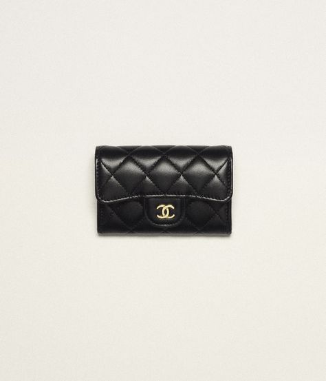 Lambskin & Gold-Tone Metal Chanel Card Holder, Chanel Watch, Mode Chanel, Chanel Store, Jewelry Advice, Chanel Collection, Eyewear Shop, Fashion Chanel, Chanel Couture