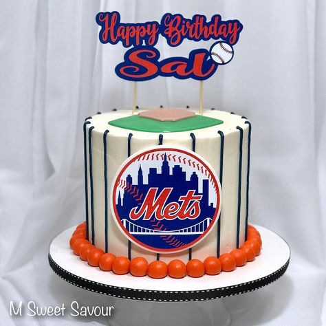 Maria Capote on Instagram: “Doesn’t matter who your team is, but I bet I can turn you into a Red Velvet Cake Fan! 😍❤️🍰 —————————————————————— #mets #sportscake…” Mets Cake Ideas, Mets Cake, Pinterest Images, Red Velvet Cake, Velvet Cake, Custom Cakes, Cake Pops, Red Velvet, Birthday Parties