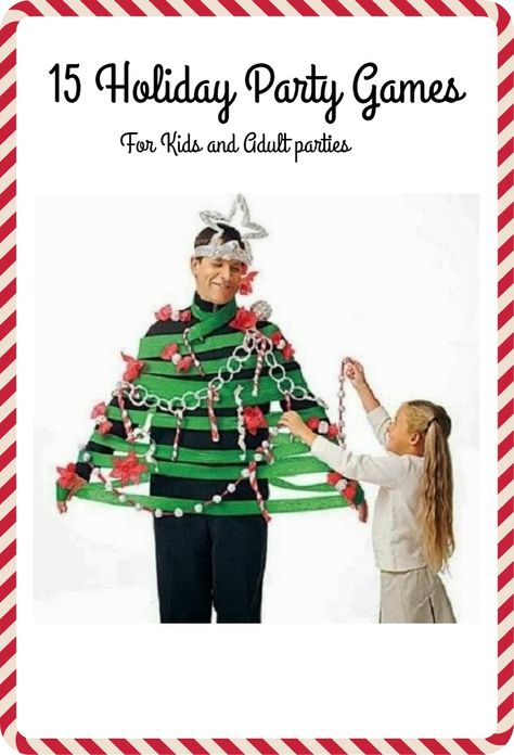 15 fun holiday party games for adults or kid holiday parties.  Bring some of these fun Christmas party idea to your next party. Holiday Party Games For Adults, Fun Christmas Party Ideas, Party Games For Adults, Christmas Party Activities, Christmas Games For Adults, Xmas Games, Holiday Party Kids, Adult Christmas Party, Fun Christmas Party Games