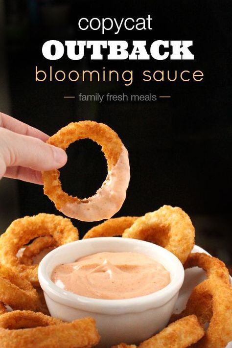 Onion Ring Sauce, Blooming Onion Sauce, Copycat Outback, Fresh Meals, Family Fresh Meals, Onion Sauce, Copykat Recipes, Copycat Restaurant Recipes, Tater Tots