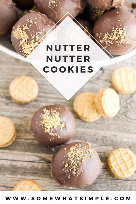 Nutter Butter Cake Pops, Chocolate Peanut Butter Cake Pops, Desserts With Nutter Butter Cookies, Cookie Truffle Balls, Cookie Cake Balls, Cake Balls Recipe Easy, Fall Truffles, Cake Balls With Cream Cheese, Peanut Butter Cake Balls