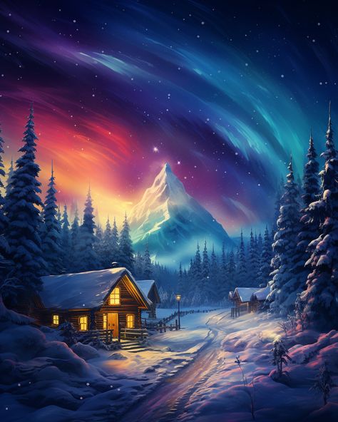 cozy cottage surrounded by northern lights #midjourneyV5 #aiartgeneratedart #generativeart #generativeartwork #artificialintelligenceai #aiartgenerator #aiartwork #aiartworks #artificialintelligence #midjourney #midjourneyart #midjourneycommunity Fairy Art, Cozy Cottage, Generative Art, Enchanted Forest, Aurora Borealis, Painting Ideas, Enchanted, Northern Lights, Aurora