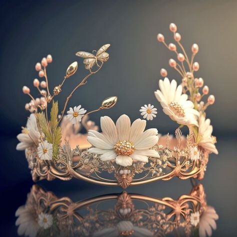 Fantasy Crown Queens, Princess Crown Aesthetic, Fantasy Crowns, Green Quinceanera Theme, Fantasy Jewelry Magic, Fantasy Crown, Crown Aesthetic, Prince Crown, Fairy Crown