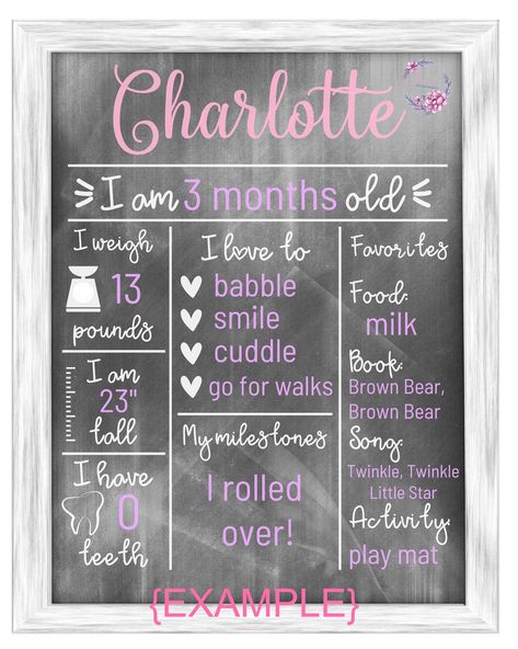 Excited to share the latest addition to my #etsy shop: Monthly Milestone Board SVG | Baby Stats Digital Download Template | Chalkboard Template Milestone Board Ideas, Monthly Milestone Board, Monthly Milestone Board Ideas, Diy Milestone Board, Baby Board Ideas, Baby Chalkboard Signs, Monthly Picture Ideas, Baby Milestones Monthly Picture Ideas, Baby Stats Sign