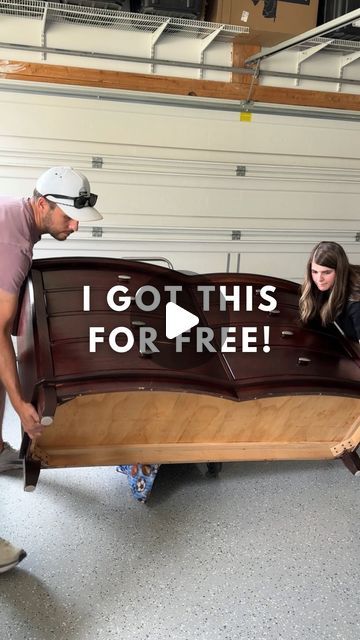 Jenna Townsend | Furniture Flips + DIY on Instagram: "Can you believe this was FREE!? 😍 It was in such great condition, but I had a vision to give it a fresh modern look with paint & wood stain! 

✨Comment ‘DETAILS’ for the product details sent straight to your inbox! 

(Paint Color: Wise Owl Jet Black)

#furnitureflip #furnituremakeover #paintedfurniture #painting #diyproject #dressermakeover #woodstain #thrifted #woodfurniture #paintsprayer #thriftfinds #moderndresser #modernfurniture #diyhome" Thrift Flip Furniture, Black Painted Dressers, Dresser Makeover Diy, Modern Dresser Makeover, Dresser Flips, Diy Dresser Makeover, Refinishing Furniture Diy, Furniture Flipping, Furniture Flips