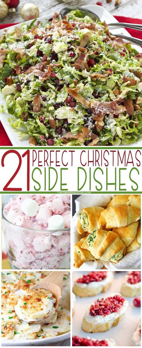 Christmas Dinner Side Dishes, Christmas Dinner Sides, Easy Christmas Dinner, Food Dinners, Christmas Side, Christmas Sides, Christmas Side Dishes, Christmas Dinner Menu, Christmas Eve Dinner