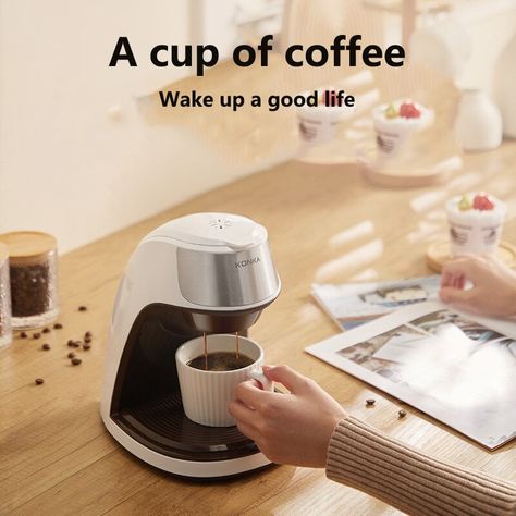 Portable Coffee Maker, Capsule Coffee Machine, Single Serve Coffee Makers, Automatic Coffee Machine, Single Serve Coffee, Maker Shop, Coffee Capsules, Coffee Type, Instant Coffee