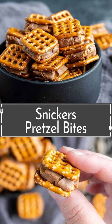 Pretzel Bites Recipes, Pretzel Snacks, Mini Pretzels, Fall Snacks, Snack Mix Recipes, Homemade Sweets, Candy Recipes Homemade, Christmas Candy Recipes, School Snack