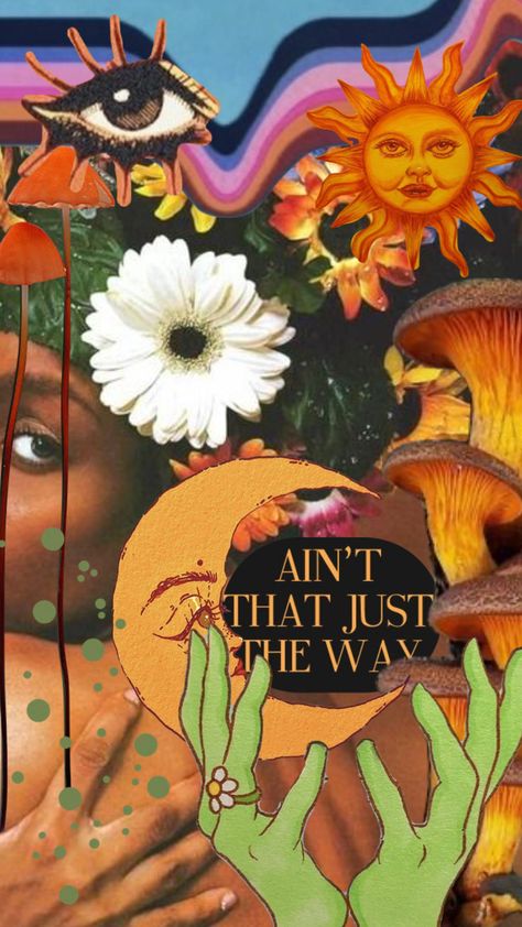 Neo Soul Art, Erykah Badu Aesthetic Wallpaper, Neo Soul Aesthetic Wallpaper, Neosoul Aesthetic, Afro Music Aesthetic, Neo Soul Wallpaper, Soul Music Aesthetic, Erykah Badu Wallpaper, Shrooms Aesthetic