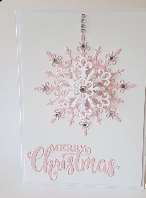 Clean And Simple Christmas Cards Handmade, Pink Christmas Cards Handmade, Pink Christmas Cards, Cricut Christmas Cards, 2024 Card, Sample Christmas Cards, Stamped Christmas Cards, Simple Christmas Cards, Minimalist Cards