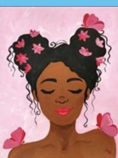 Girlie Paintings Canvases, Painting With A Twist, Paint Studio, Painting Party, Cute Canvas Paintings, Black Art Painting, Small Canvas Art, Black Art Pictures, Black Love Art