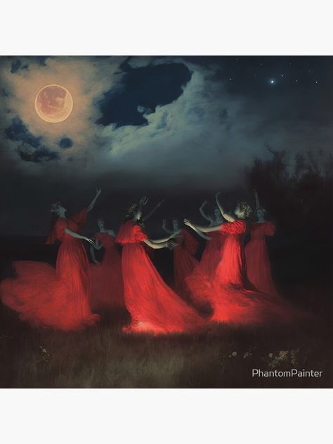 Phantom Painting, W.i.t.c.h Art, Divine Feminine Art, Witch Core, W.i.t.c.h Aesthetic, Moon Ritual, Full Moon Ritual, Candle Magick, Women's Circle