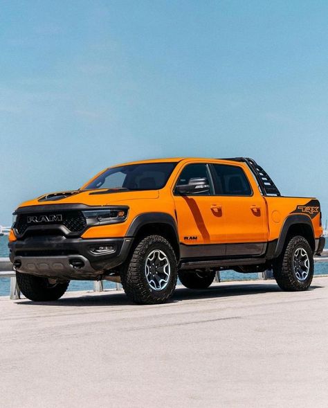 #car #exoticcar #carlover #supercar Ram Truck, Ford Raptor, Truck Interior, All Terrain Tyres, Dodge Trucks, Ram Trucks, Black Wheels, New Engine, Chevy Silverado