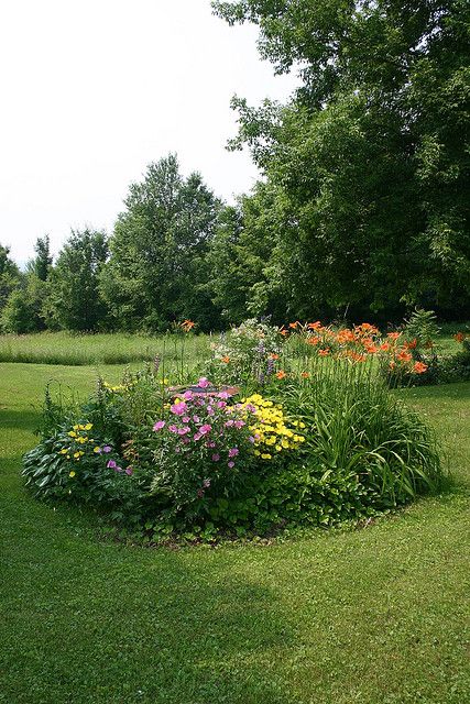 Flower Bed hiding septic tank access by Meme_Crafter, via Flickr How To Hide Septic Tank Lids With Plants, Floating Deck Over Septic Tank, Landscaping Septic Area, Hiding Septic Tank, Raised Septic Tank Landscaping, How To Hide Septic Tank Lids, Landscaping To Hide Septic Covers, Septic Mound Landscaping, Septic Tank Covers