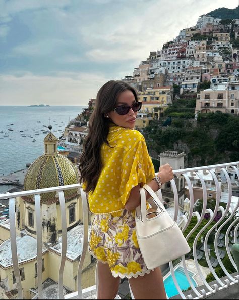 Italy summer positano yellow spring outfit 2023 Positano Italy Outfits, Yellow Spring Outfit, Outfit 2023, Italy Summer, Positano Italy, Yellow Springs, Italy Outfits, Positano, Amalfi Coast