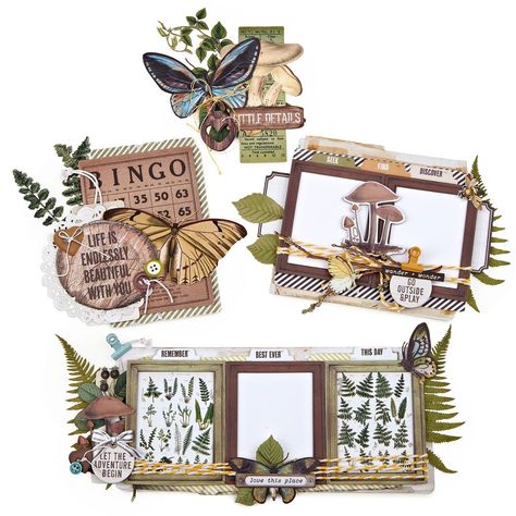 49 And Market Cluster Kit-Nature Study - 21872449 | HSN 49 And Market Nature Study, 49 And Market, Dimensional Wall Decor, Mixed Media Supplies, Scrap Ideas, Spring Easter Crafts, Elizabeth Craft, Bakers Twine, Nature Study