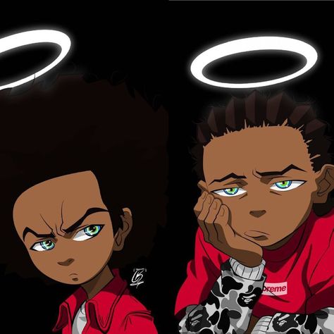 follow me @bggxloni Boondocks Art, Boondocks Wallpaper, Riley Freeman, The Boondocks Cartoon, Boondocks Drawings, Trill Art, Dope Cartoons, Arte Ninja, Rapper Art